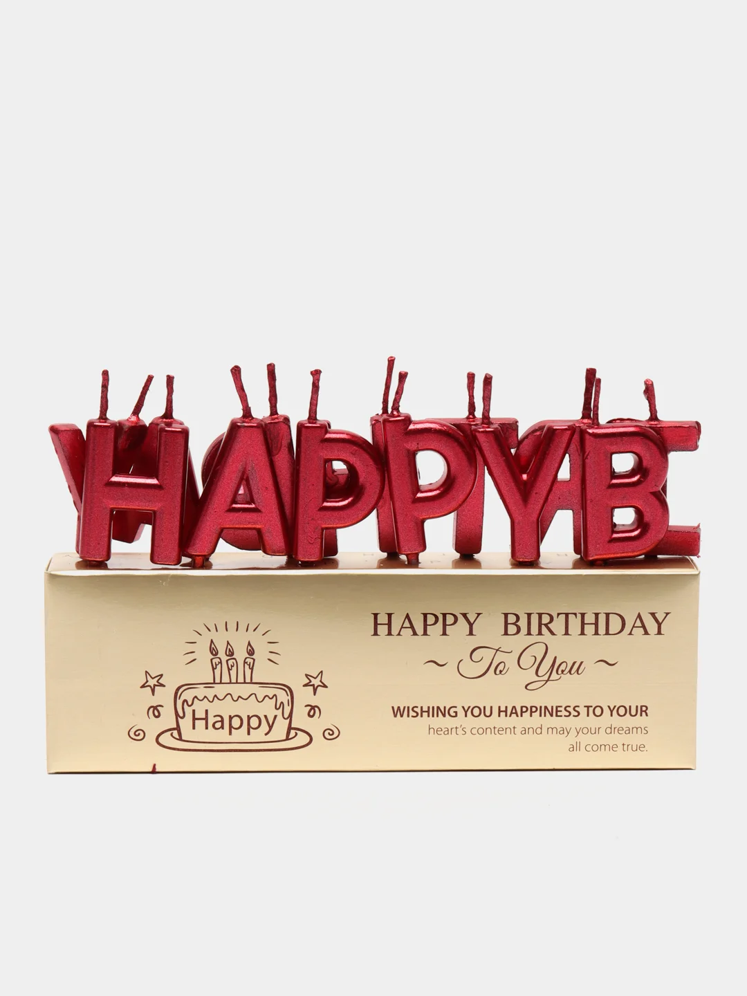 Багровый свечи для торта "Happy Birthday", свечи на день рождения