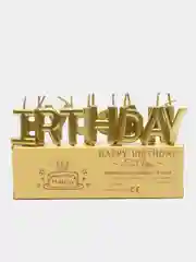 Золотой свечи для торта "Happy Birthday", свечи на день рождения