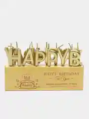 Золотой свечи для торта "Happy Birthday", свечи на день рождения