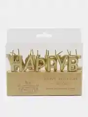 Золотой свечи для торта "Happy Birthday", свечи на день рождения