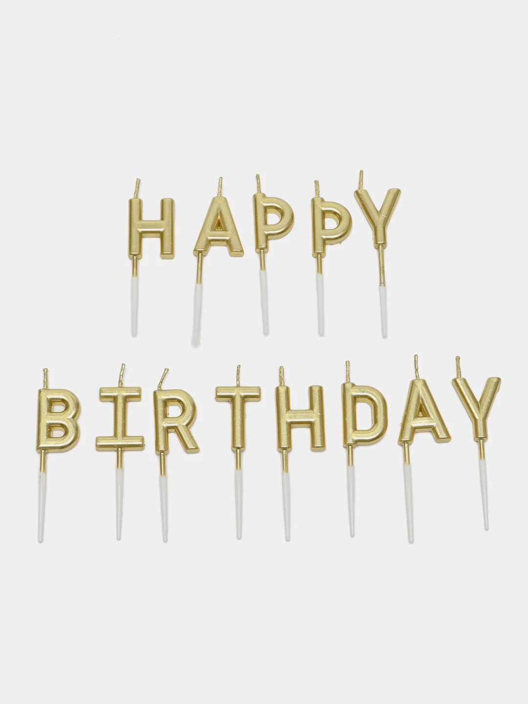 Золотой свечи для торта "Happy Birthday", свечи на день рождения