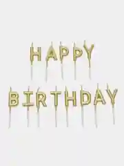 Золотой свечи для торта "Happy Birthday", свечи на день рождения