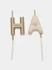 Медный свечи для торта "Happy Birthday", свечи на день рождения