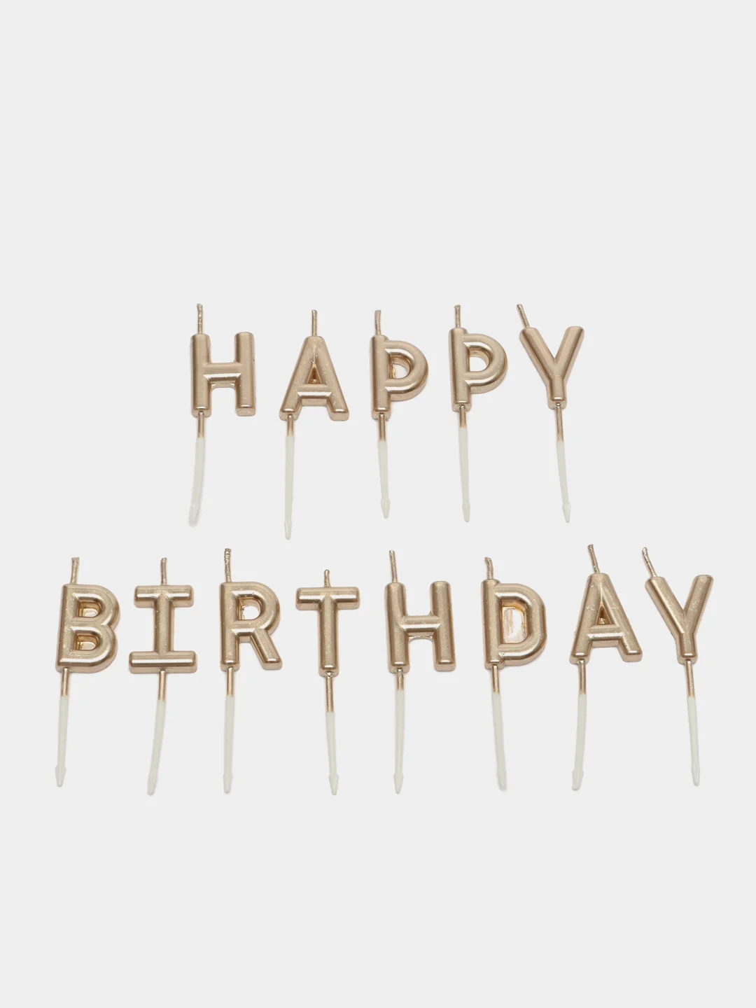 Медный свечи для торта "Happy Birthday", свечи на день рождения