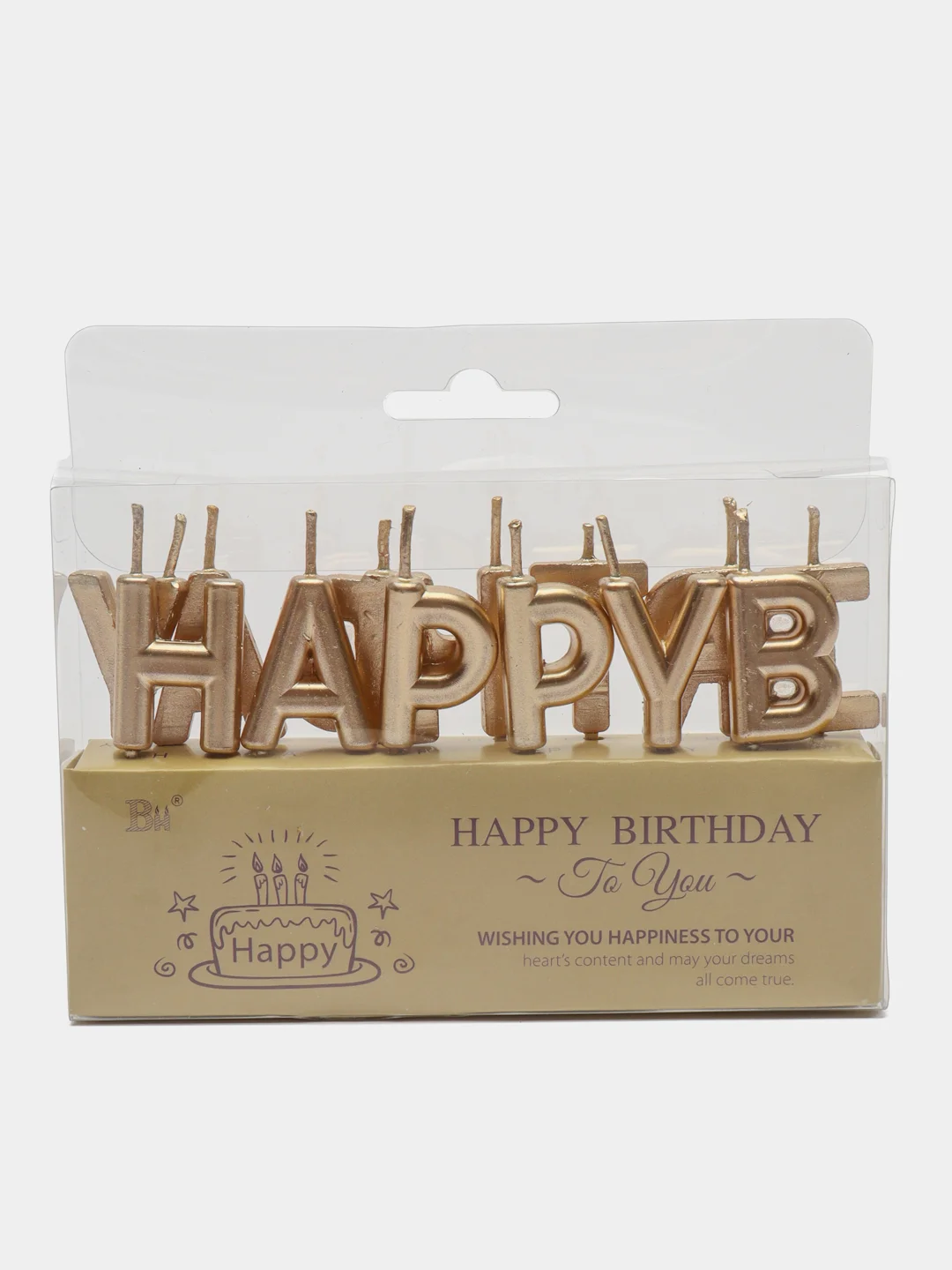 Медный свечи для торта "Happy Birthday", свечи на день рождения