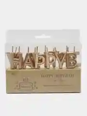 Медный свечи для торта "Happy Birthday", свечи на день рождения