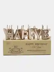 Медный свечи для торта "Happy Birthday", свечи на день рождения
