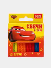 Набор свечей с цветным пламенем для торта "Тачки"