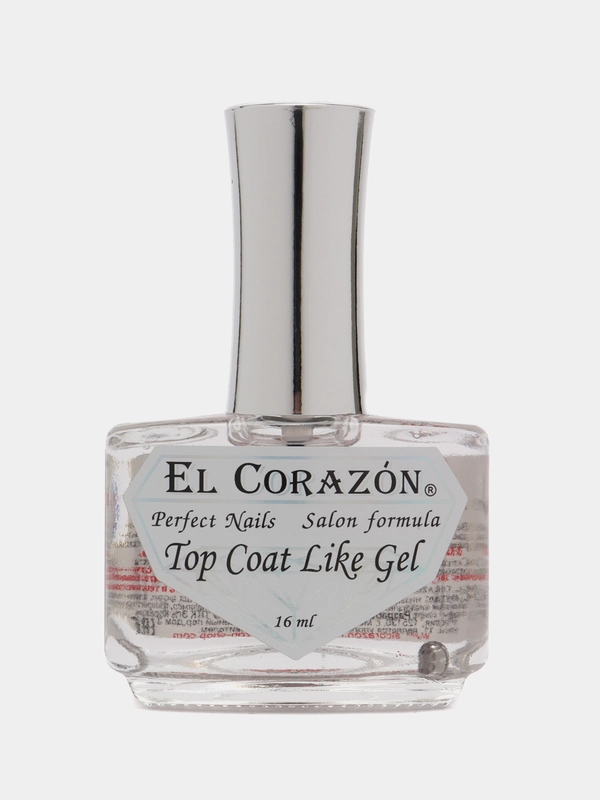 EL CORAZON/ Эль Коразон №434  TOP COAT топ закрепитель эффект гелевых ногтей