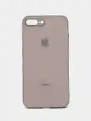 Бежевый меланж чехол для iPhone 7 plus, iPhone 8 plus, со стеклянной панелью и защитой камеры