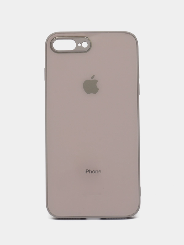 Чехол для iPhone 7 plus, iPhone 8 plus, со стеклянной панелью и защитой камеры