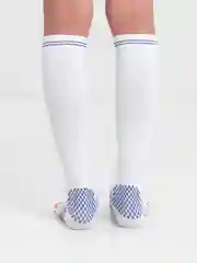 Белый компрессионные носки, спортивные носки, гетры
