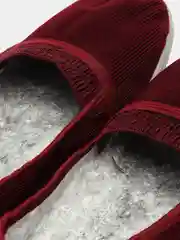 Бордовый слипоны женские тапочки уличные, для дома и офиса