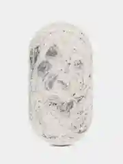 Тёмно-серый поднос овальный из гипса, подсвечники, органайзер