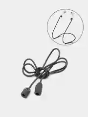 Тёмно-серый держатель для наушников Airpods 1/2/3/Pro/Pro2/TWS, шнурок, силиконовый