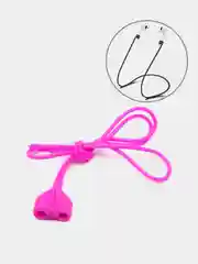 Фиолетовый держатель для наушников Airpods 1/2/3/Pro/Pro2/TWS, шнурок, силиконовый