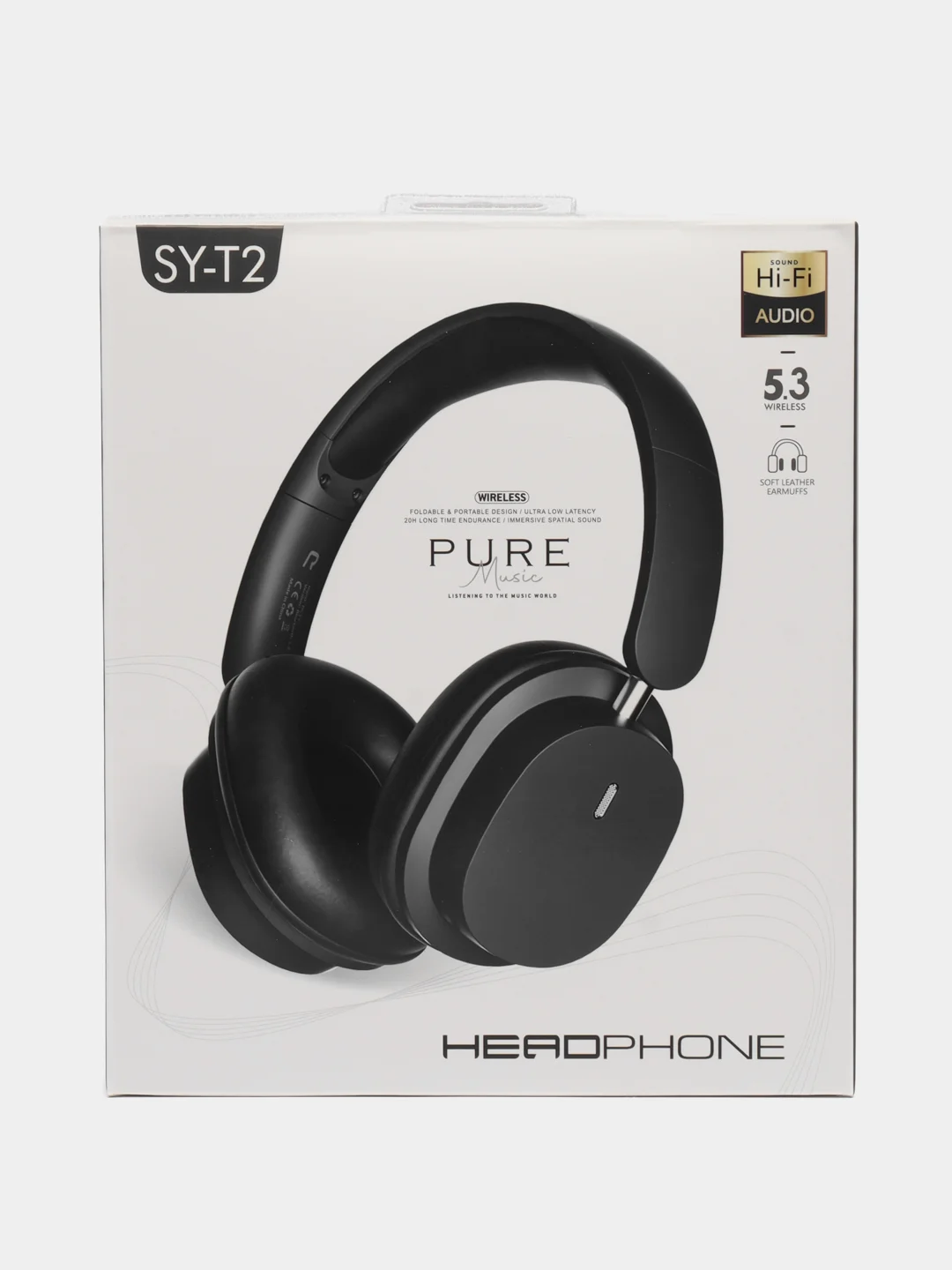 Пудровый беспроводные наушники SY-T2 Bluetooth 5,3 с микрофоном