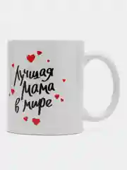 Зеленый кружка с принтом