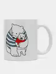 Коралловый кружка с принтом