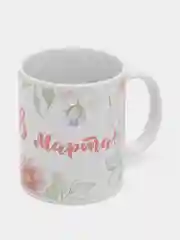 Коричневый кружка с принтом