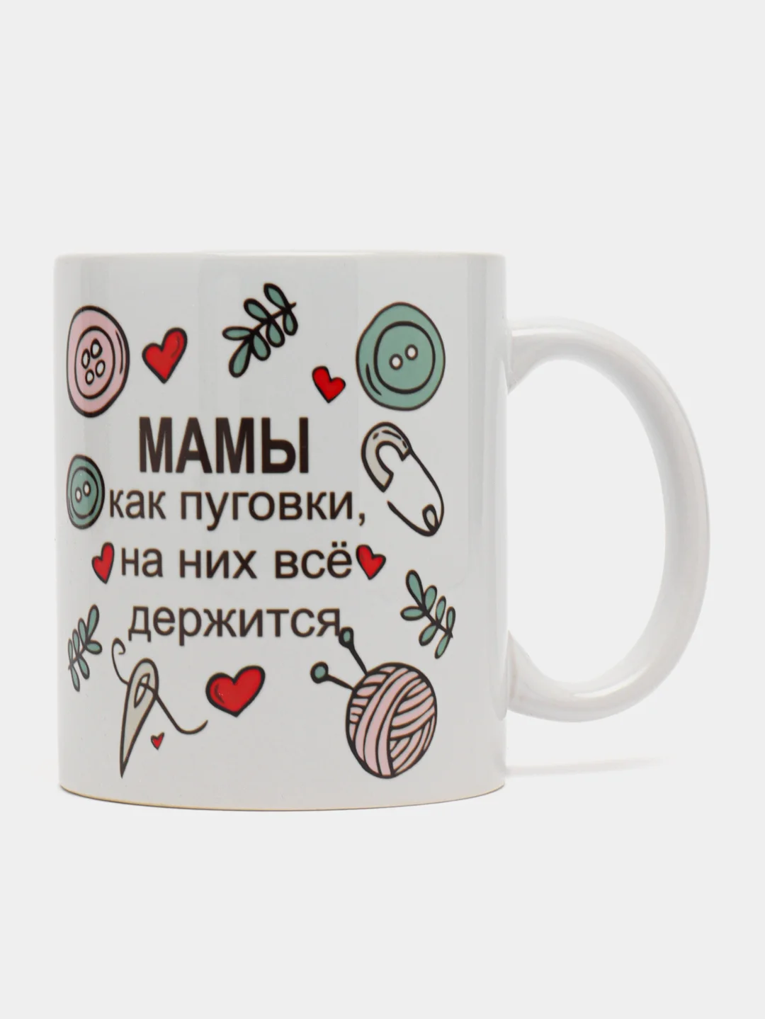 Небесно-голубой кружка с принтом