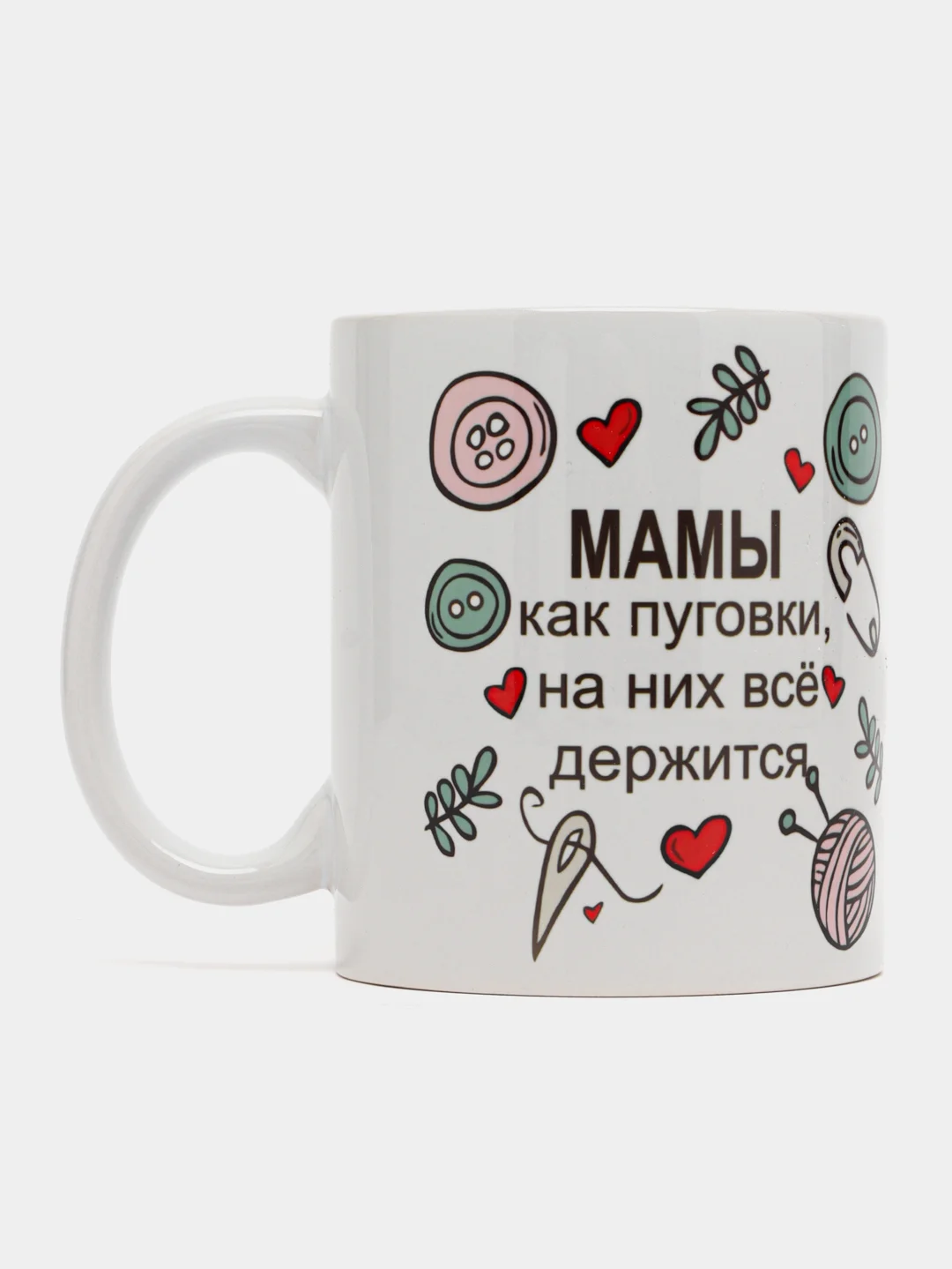 Небесно-голубой кружка с принтом