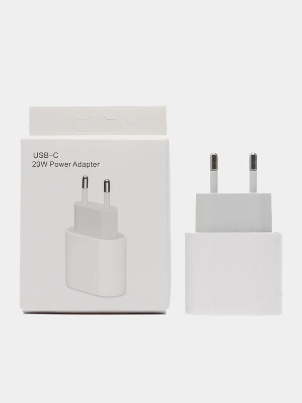 Блок питания для iPhone, с Type-C и быстрой зарядкой, 20 W
