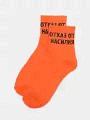Рыжий мужские носки с надписью "100% Мужик"