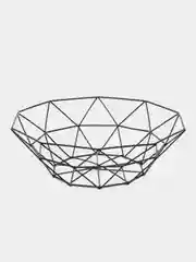 Черный корзина для хранения фруктов, хлеба, фруктовница металлическая, кухонная корзина
