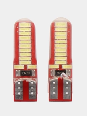 Лампа габаритного освещения LED W5W T10 12V 2шт c CANBUS(обманкой)
