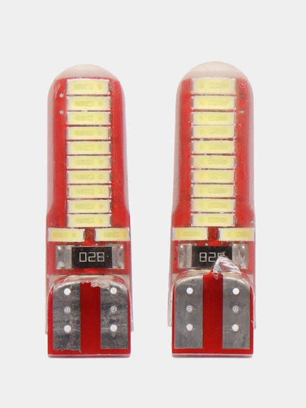 Лампа габаритного освещения LED W5W T10 12V 2шт c CANBUS(обманкой)