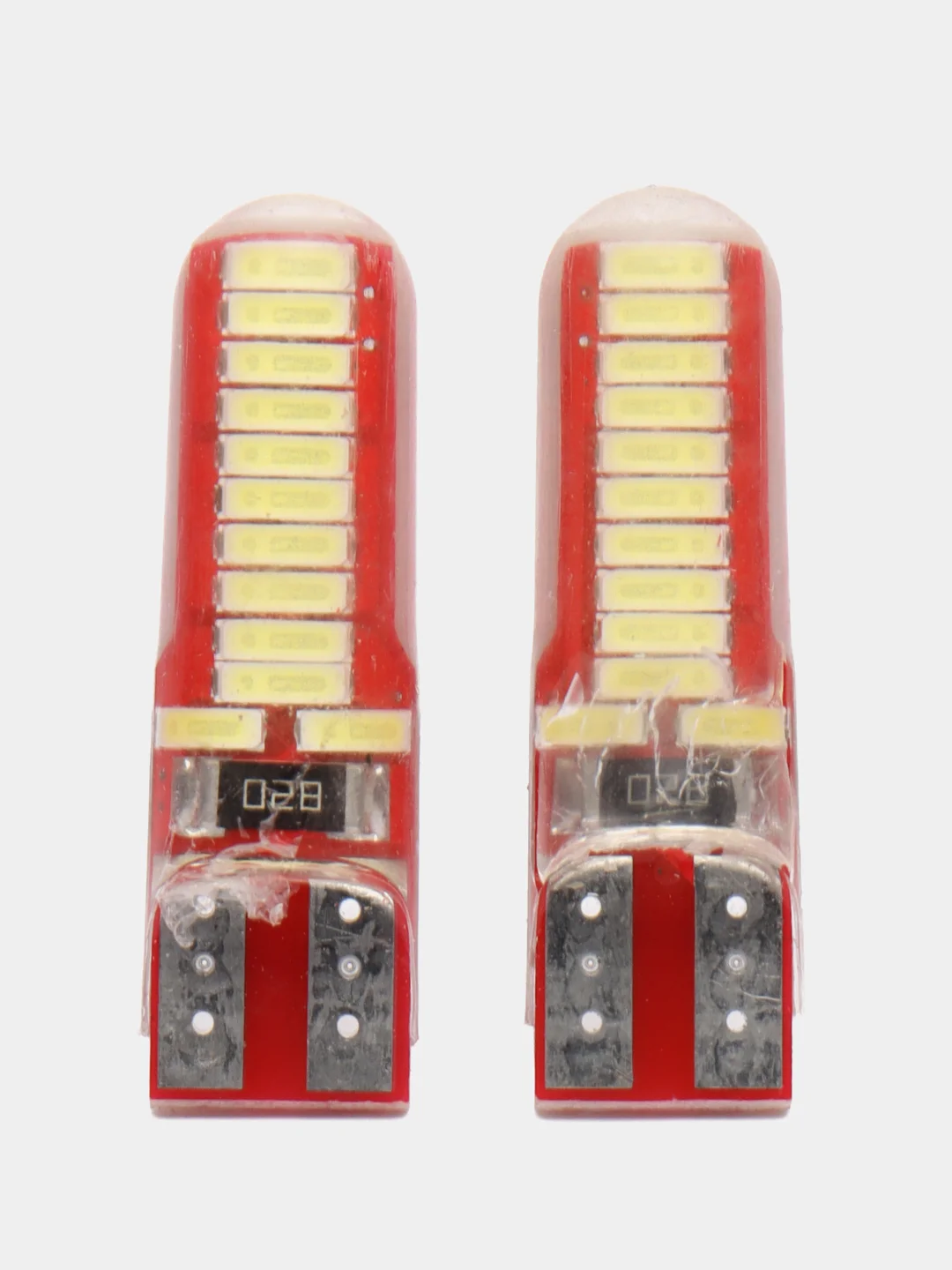 Лампа габаритного освещения LED W5W T10 12V 2шт c CANBUS(обманкой)