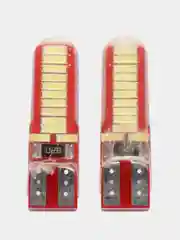 Лампа габаритного освещения LED W5W T10 12V 2шт c CANBUS(обманкой)