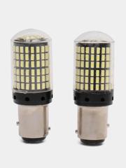Светодиодная лампа СТОП СИГНАЛА И ГАБАРИТА 1157 144 smd 3014 белый 12 вольт(2шт.) (P21/5W)
