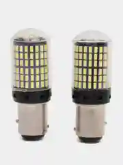Светодиодная лампа СТОП СИГНАЛА И ГАБАРИТА 1157 144 smd 3014 белый 12 вольт(2шт.) (P21/5W)