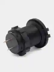 Розетка врезная автомобильная c разъемами быстрой зарядки USB QC3.0 и PD круглая 12V-24V