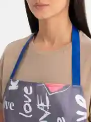 Небесно-голубой фартук кухонный универсальный