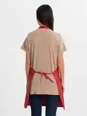 Красный фартук кухонный универсальный, рабочий
