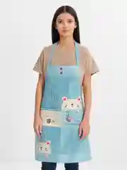 Голубой фартук женский, 60*70 см