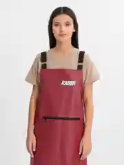 Багровый фартук  с карманом для мастера, кондитера, флориста, водоотталкивающая ткань