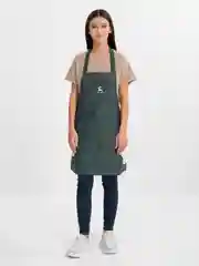 Зеленый фартук универсальный для кухни, мастеров, флористов