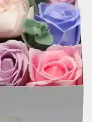Голубой букет из мыла "Розы", подарочный, в коробке, 9 шт
