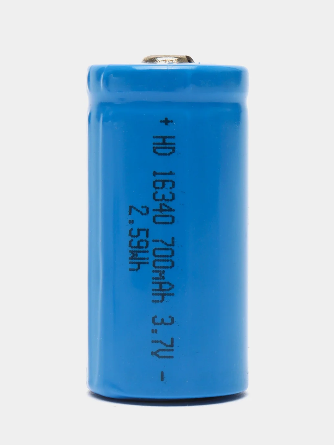 Аккумуляторная батарея (аккумулятор) универсальный Li-ion 16340/CR123A, 3,7V, 700 mAh