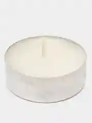 Белый подсвечник из гипса "Лотос"