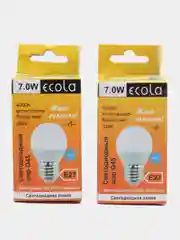Лампочка светодиодная е27 4000К/6000K 10W/ энергосберегающая/шар/Ecola globe G45