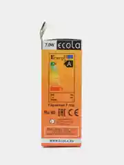Светодиодная лампочка Ecola candle LED 7/8/9/10Вт E27 4000K/6000K свеча (композит) 100x37