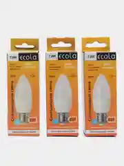 Светодиодная лампочка Ecola candle LED 7/8/9/10Вт E27 4000K/6000K свеча (композит) 100x37