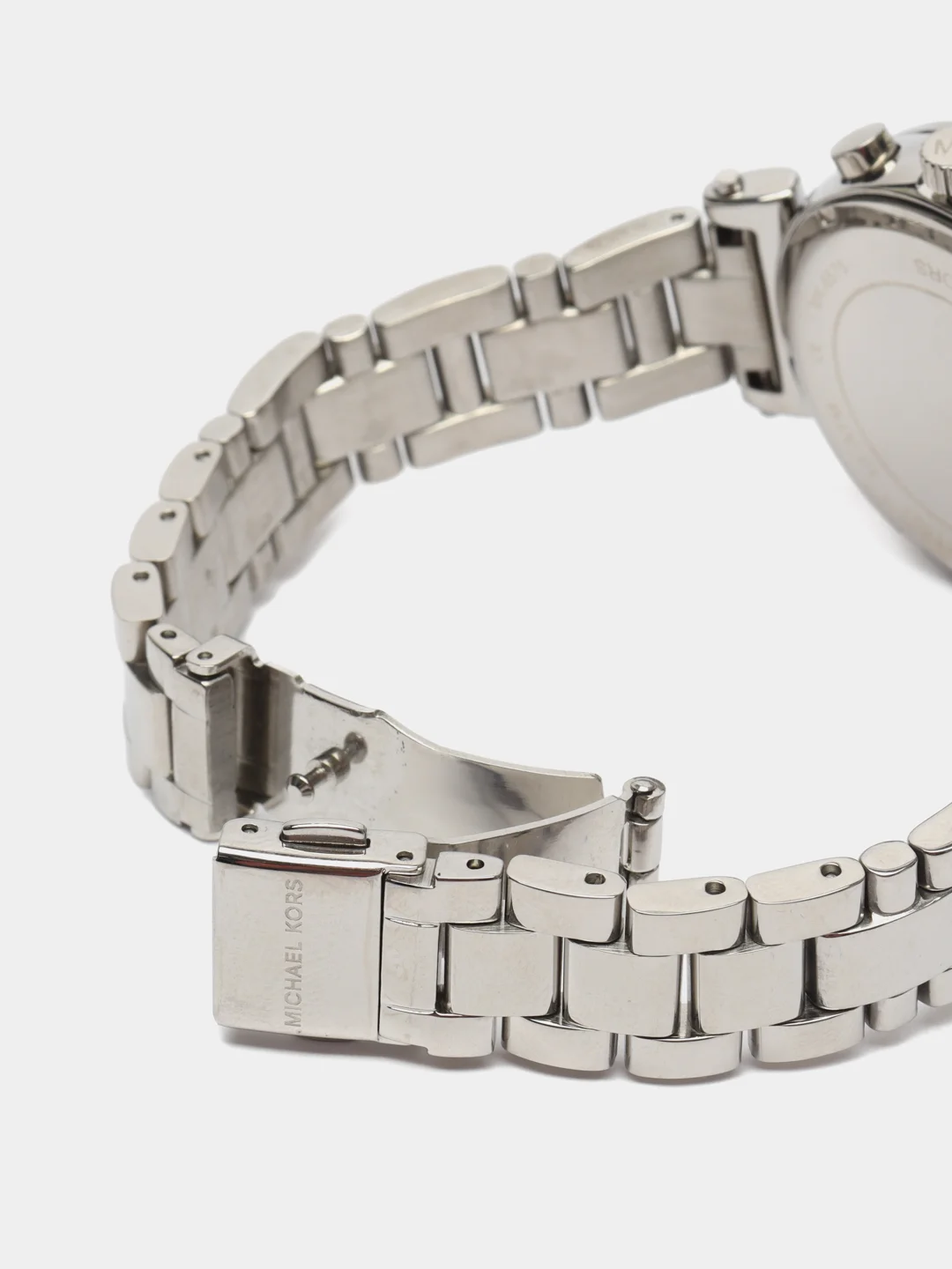 Серый металлик наручные женские часы Michaell Kors