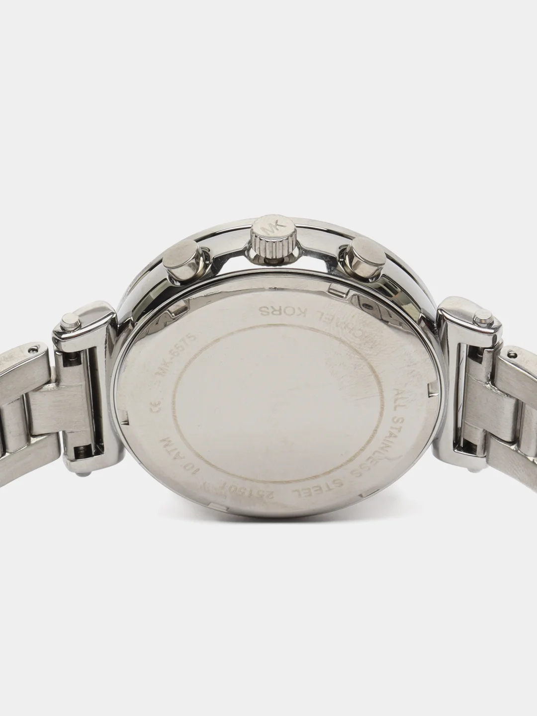 Серый металлик наручные женские часы Michaell Kors