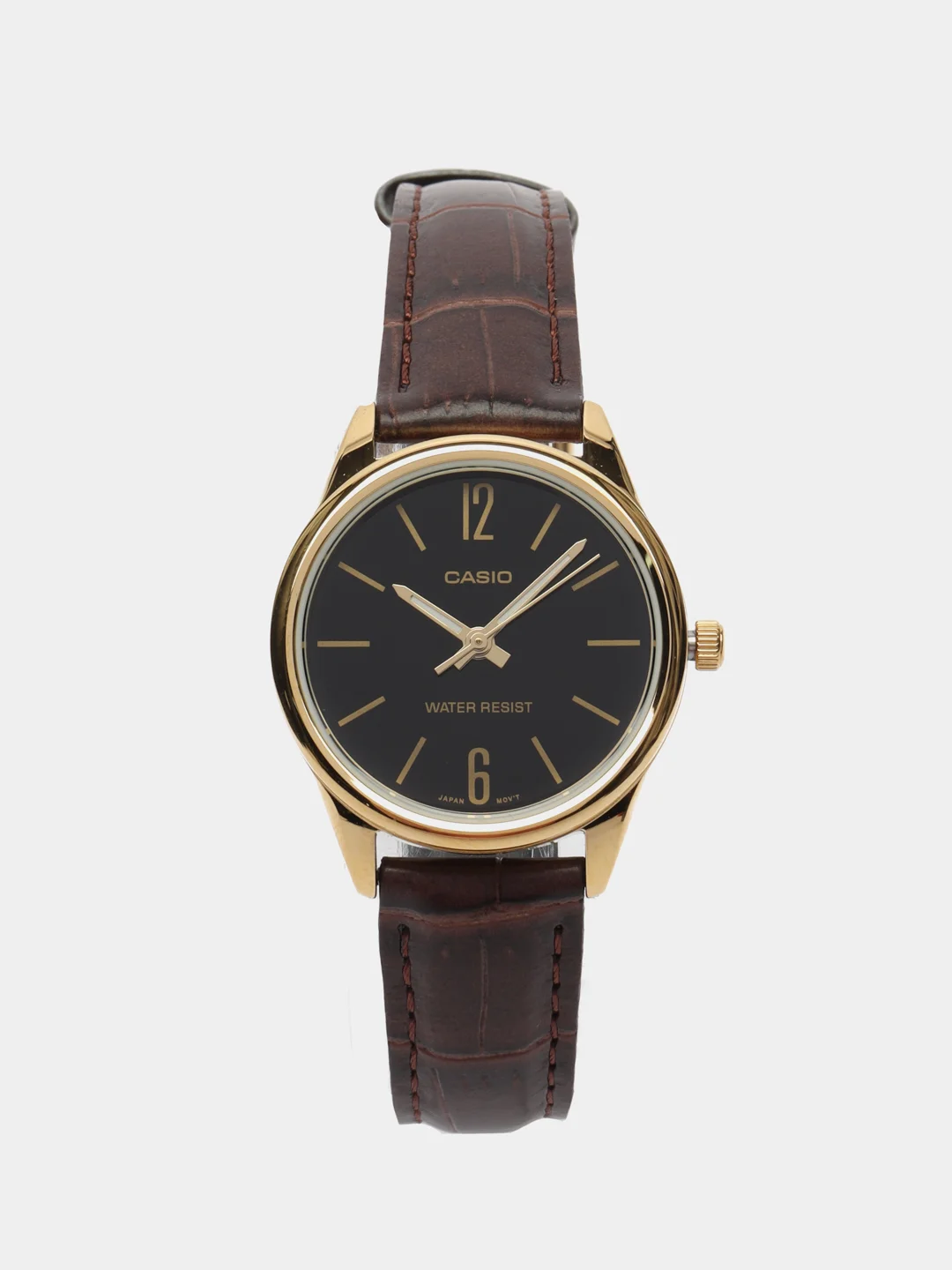 Тёмно-коричневый часы наручные Casio Collection LTP-V005